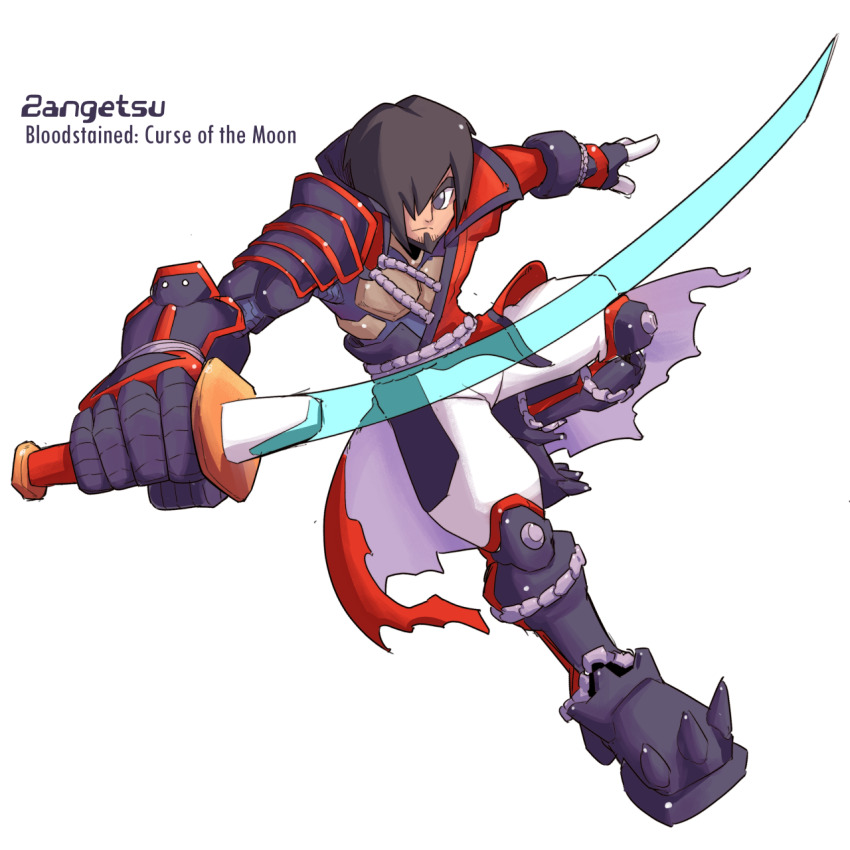 1boy, black_eyes, black_hair, bloodstained:_ritual_of_the_night, bloodstained_(series), energy_sword, full_body, highres