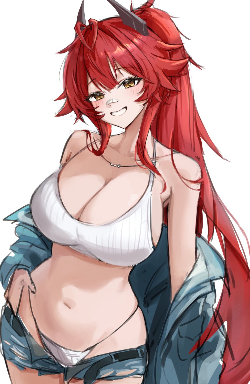 1girl, 808_0, absurdres, bandage_on_nose, bandaid, bandaid_on_face, bandaid_on_nose, belt