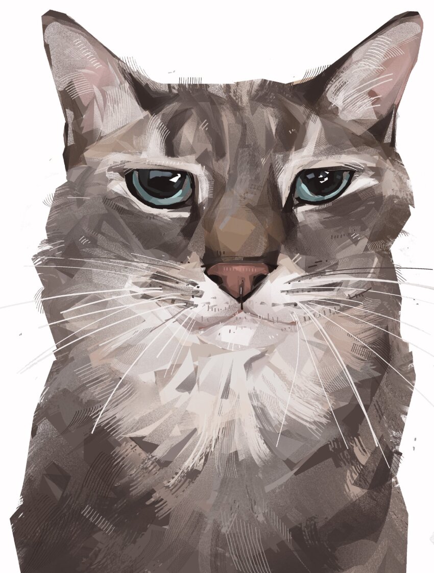 animal, animal_focus, cat, commentary, english_commentary, expressionless, highres, junbuug