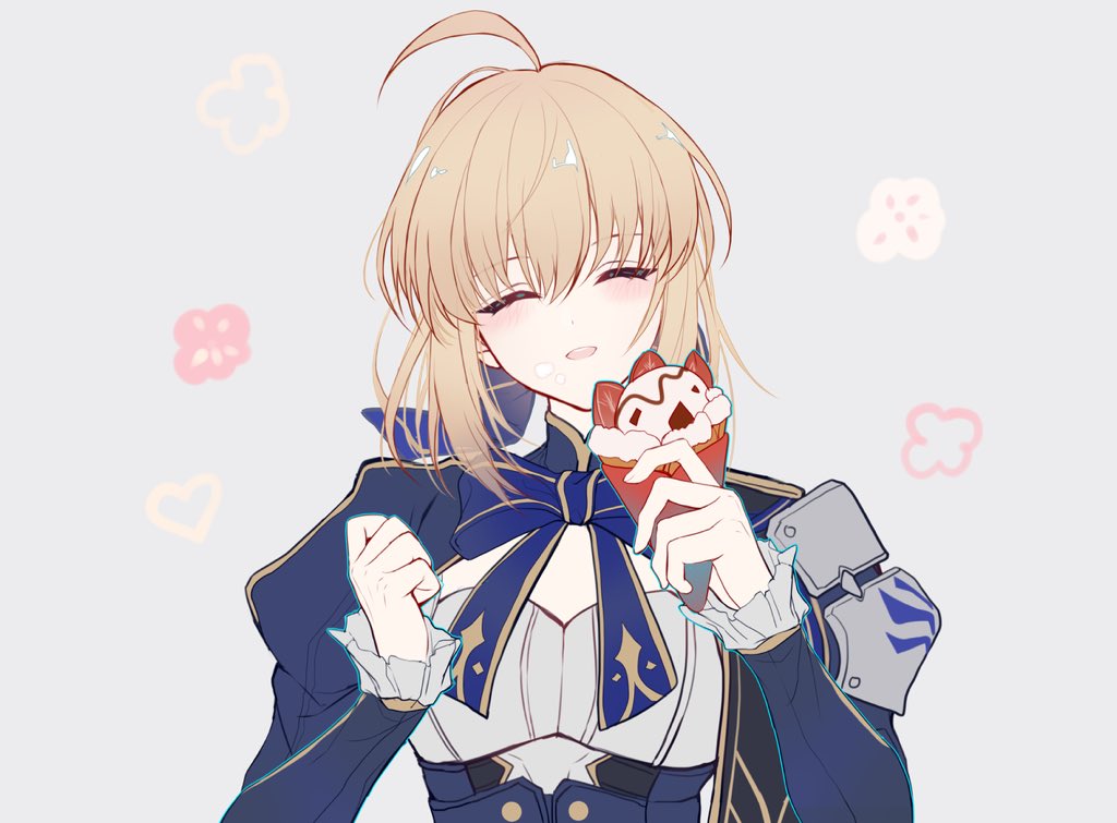 1girl, ahoge, aqueasirius, armor, artoria_pendragon_(fate), blonde_hair, blue_bow, blue_bowtie