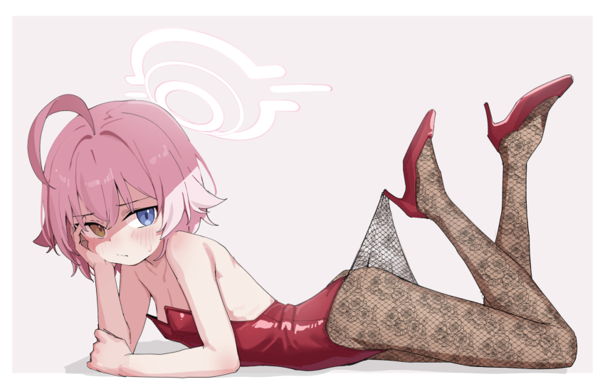 1girl, ahoge, alternate_costume, arsyky14, ass, bare_arms, bare_shoulders, black_pantyhose