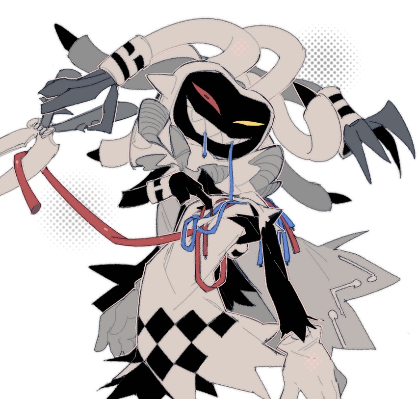 cable, cable_in_mouth, d2k_(812404562), gloves, heterochromia, highres, holding, holding_scissors