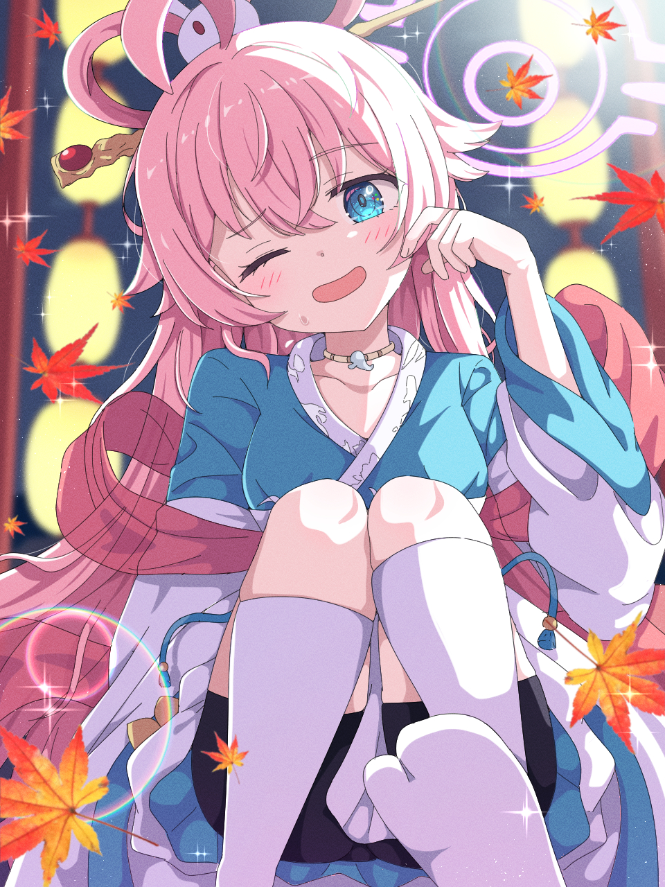 1girl, blue_archive, blue_eyes, breasts, commentary_request, halo, highres, hoshino_(blue_archive)