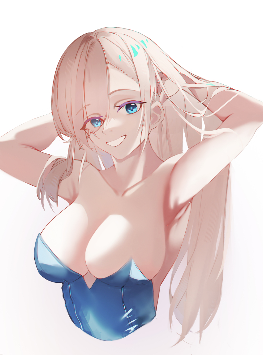 1girl, absurdres, asuna_(blue_archive), asuna_(bunny)_(blue_archive), bare_shoulders, blue_archive, blue_eyes, blue_leotard