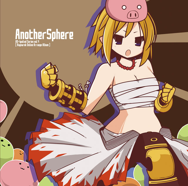 1girl, album_cover, belt, black_gloves, black_pants, blonde_hair, blue_eyes, breasts