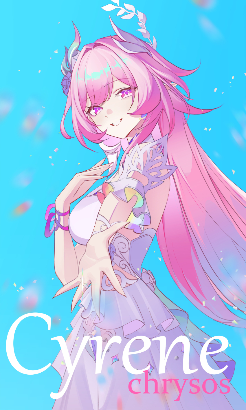 1girl, absurdres, breasts, character_name, commentary, cyrene_(honkai:_star_rail), cyrene_(demiurge)_(honkai:_star_rail), db_(geuze)