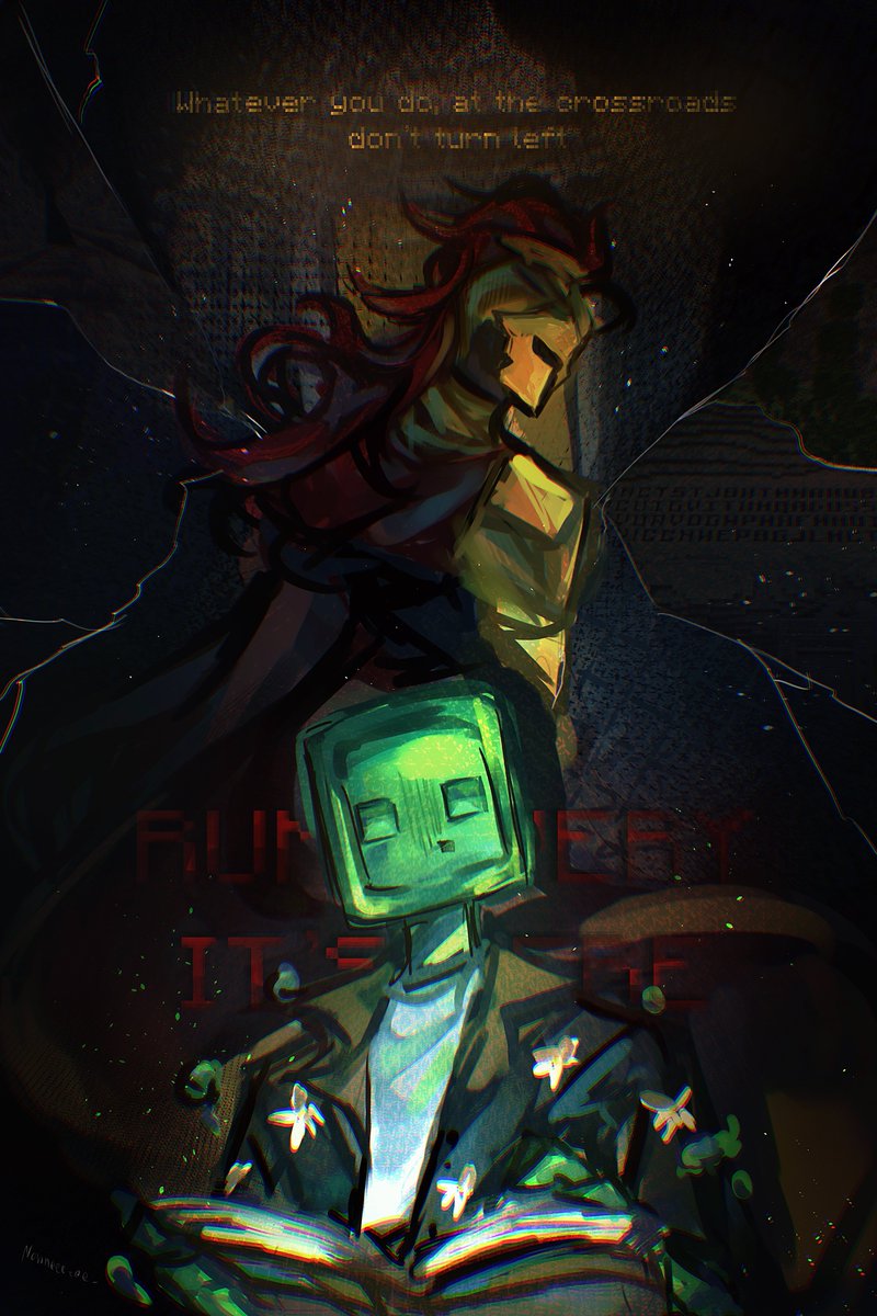 1boy, 1other, :o, armor, averythemayo, black_jacket, book, broken_glass