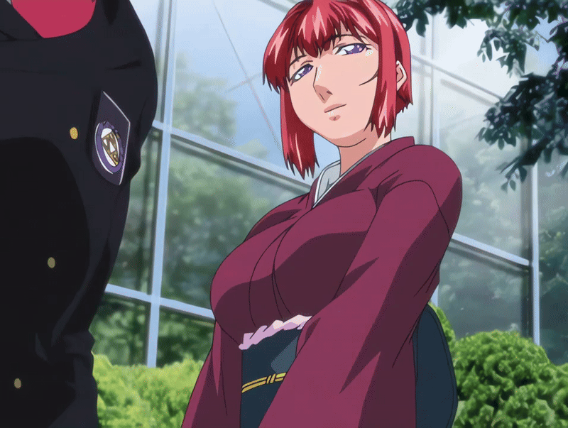 00s, 1boy, 1girl, 2007, animated, animated_gif, anime_screenshot, bible_black