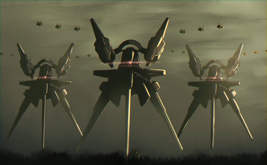 advance_of_zeta, gundam, gundam_requiem_for_vengeance, haze'n-thley_ii, haze'n-thley_ii_rah, highres, kehaar_ii, no_humans