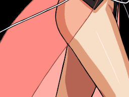 1girl, alfimi, animated, animated_gif, banpresto, bare_legs, blue_hair, holding