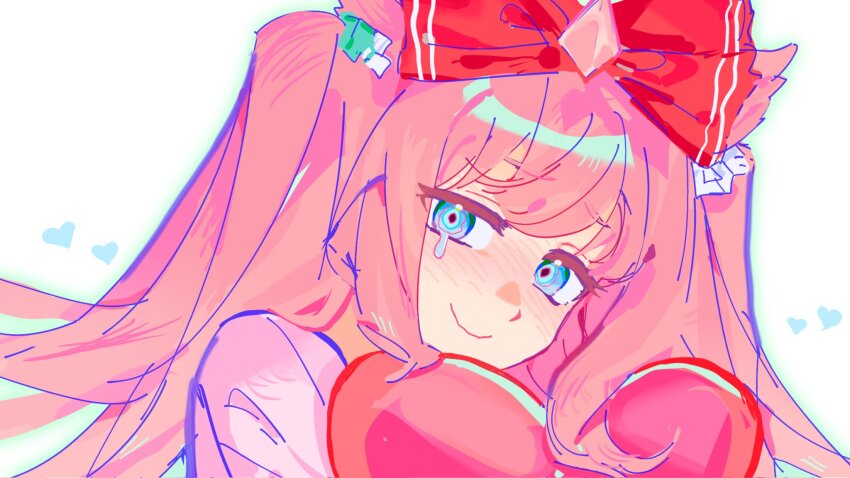 1girl, agnes_digital_(umamusume), blue_eyes, bow, commentary, emlynmoon, english_commentary, hair_bow