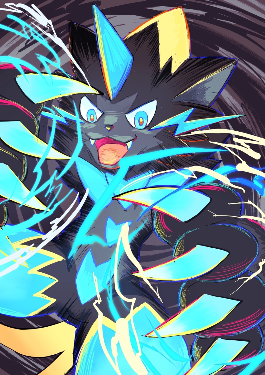 animal_ears, animal_nose, black_fur, blue_eyes, blue_fur, body_fur, cat, claws