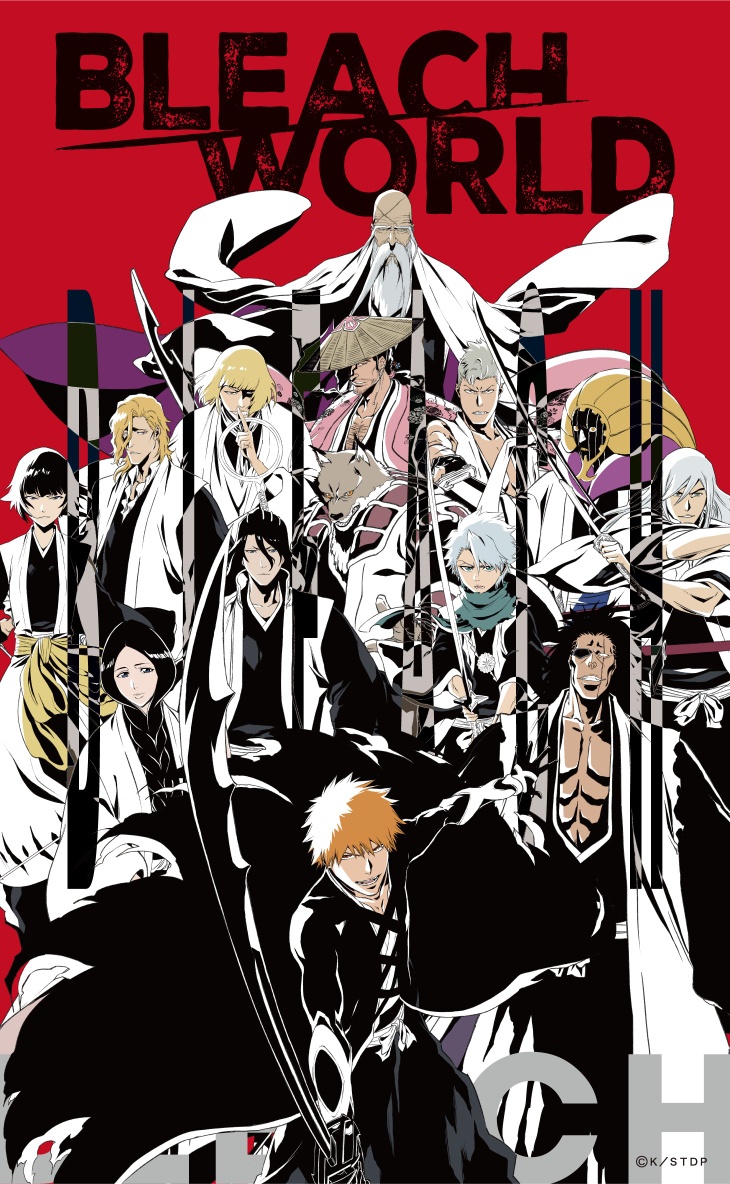 2girls, 6+boys, animal_ears, bald_male, bankai, black_hair, bleach, bleach:_sennen_kessen-hen