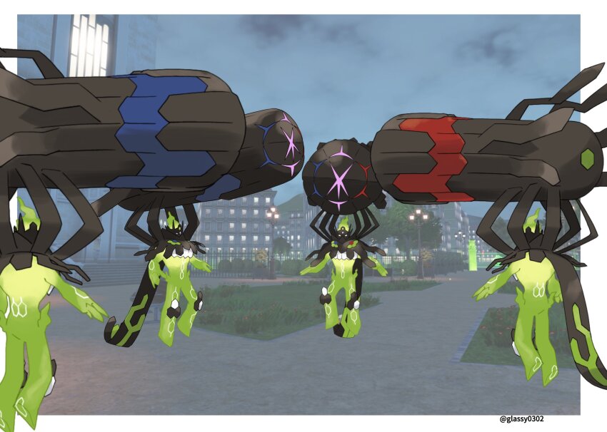 building, cannon, city, city_lights, claws, energy_cannon, gen_6_pokemon, glassy0302