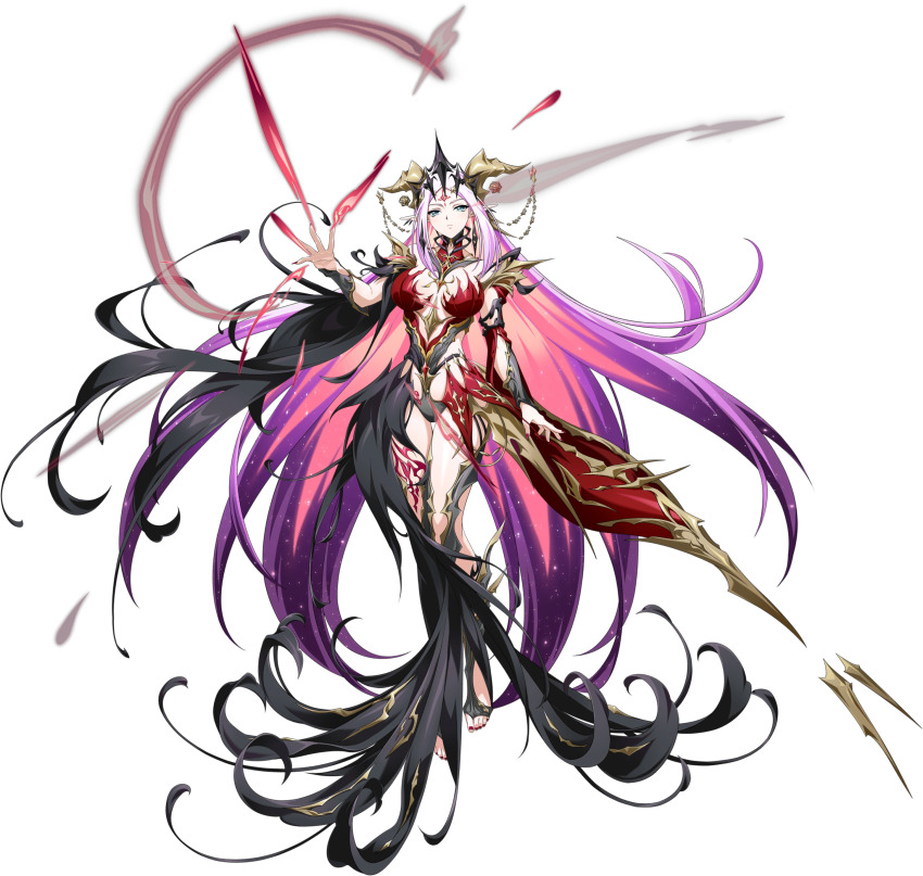 1girl, absurdres, arm_at_side, armor, asymmetrical_sleeves, aura, big_hair, black_leotard