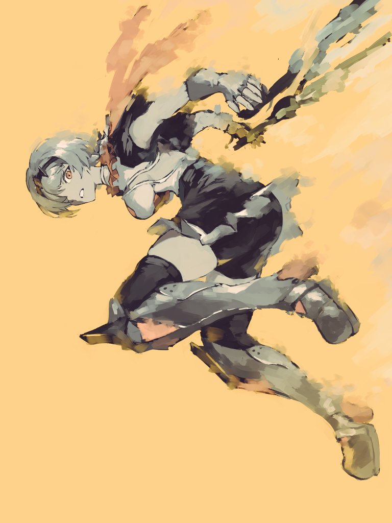 1girl, anby_demara, anby_demara_(silver_soldier), ascot, bike_shorts, bike_shorts_under_skirt, black_hairband, black_thighhighs