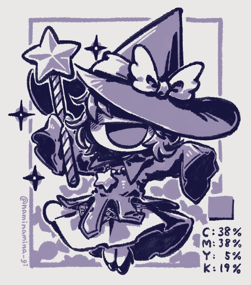 1girl, alternate_costume, covered_eyes, full_body, hat, highres, kirby's_adventure, kirby_(series)