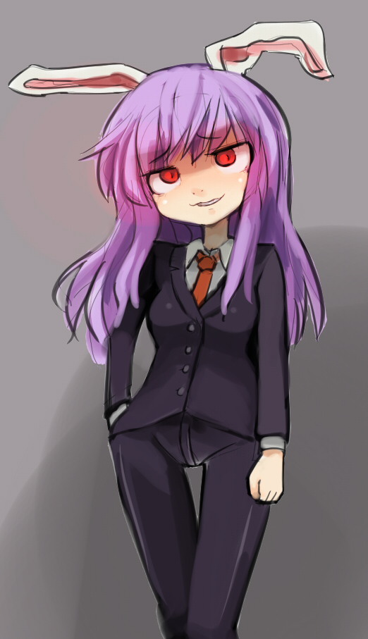 1girl, animal_ears, female_focus, formal_clothes, glowing, glowing_eyes, hospital_king, kimonge