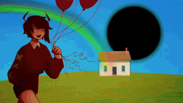 1other, ambiguous_gender, animated, animated_gif, arabic_text, balloon, black_hair, black_hole