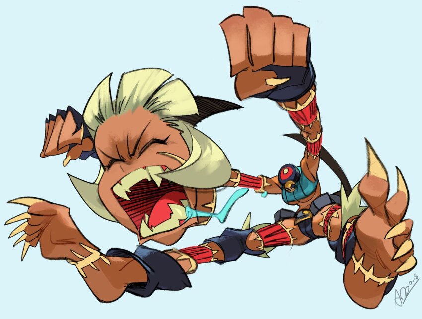 1girl, alex_ahad, bag, barefoot, blue_bag, cat_tail, closed_eyes, collar