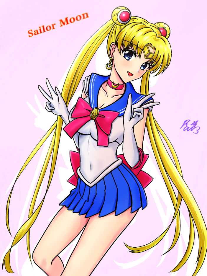 1girl, bishoujo_senshi_sailor_moon, blonde_hair, blue_eyes, magical_girl, rai3star, sailor_moon, sailor_senshi_uniform