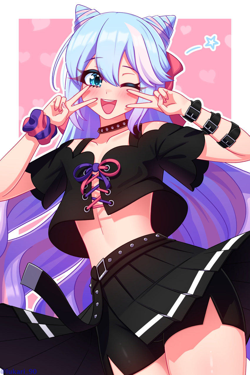 1boy, absurdres, androgynous, black_skirt, blue_hair, cone_hair_bun, drill_hair, fire_emblem