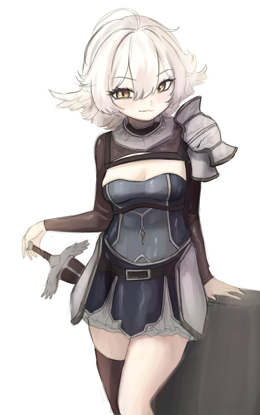 absurdres, armor, breasts, highres, hip_armor, indie_virtual_youtuber, matoi_miia, medium_hair