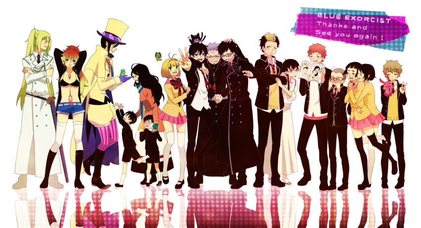 amaimon, animal, ao_no_exorcist, arthur_auguste_angel, bald, blonde_hair, blue_eyes, brothers