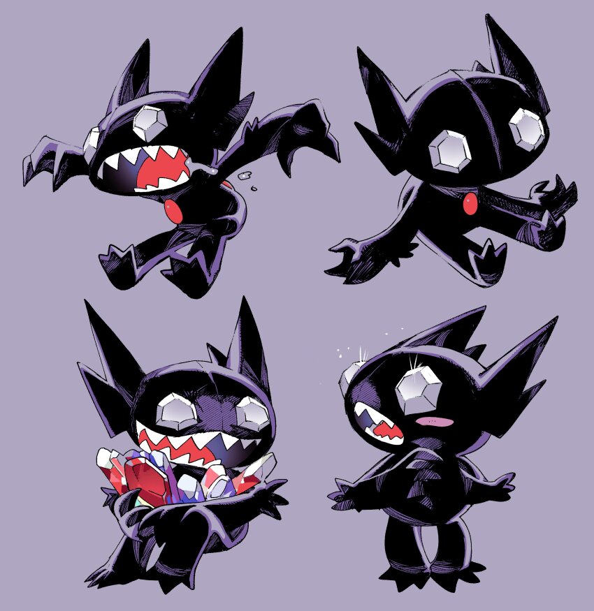 absurdres, blush_stickers, claws, gem, gem_eyes, gen_3_pokemon, highres, holding