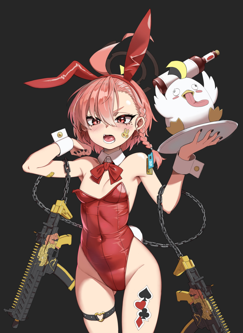 1girl, absurdres, ahoge, akita_kang, animal_ear_hairband, animal_ears, asymmetrical_hair, bird