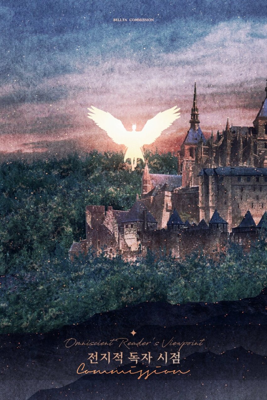 1boy, bellta_(kimbellta), castle, coat, commentary_request, copyright_name, cover, cover_page