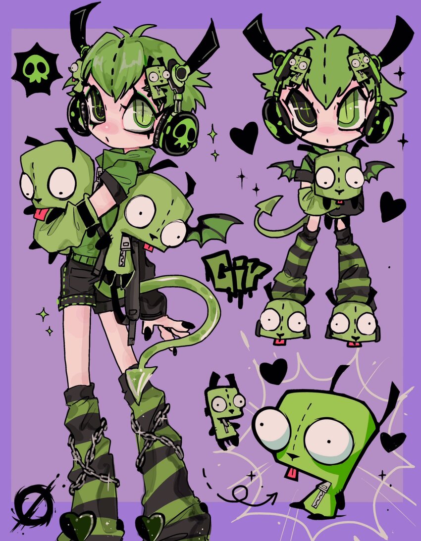 +_+, 1boy, amatou_akuma, animal, asymmetrical_sleeves, backpack, bag, bat_wings