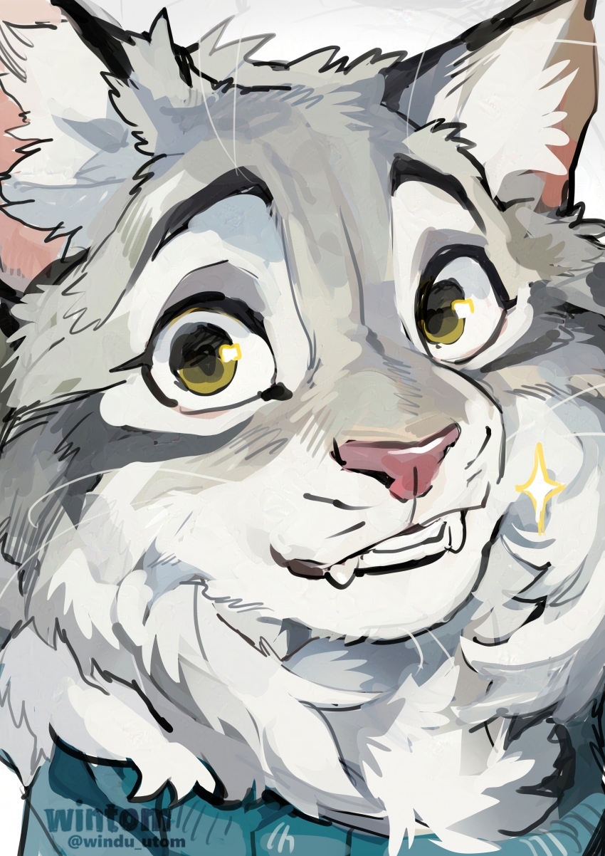 1boy, absurdres, animal_ears, artist_name, cat_boy, cat_ears, commentary, english_commentary