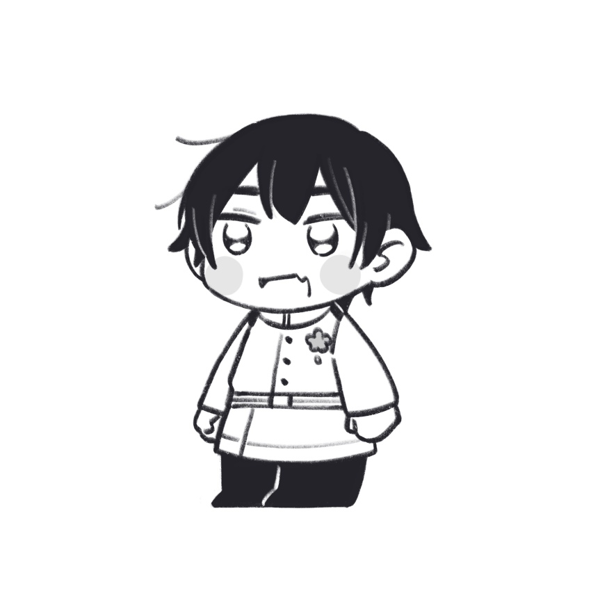 1boy, axis_powers_hetalia, belt, blush_stickers, buttons, chibi, chibi_only, fang