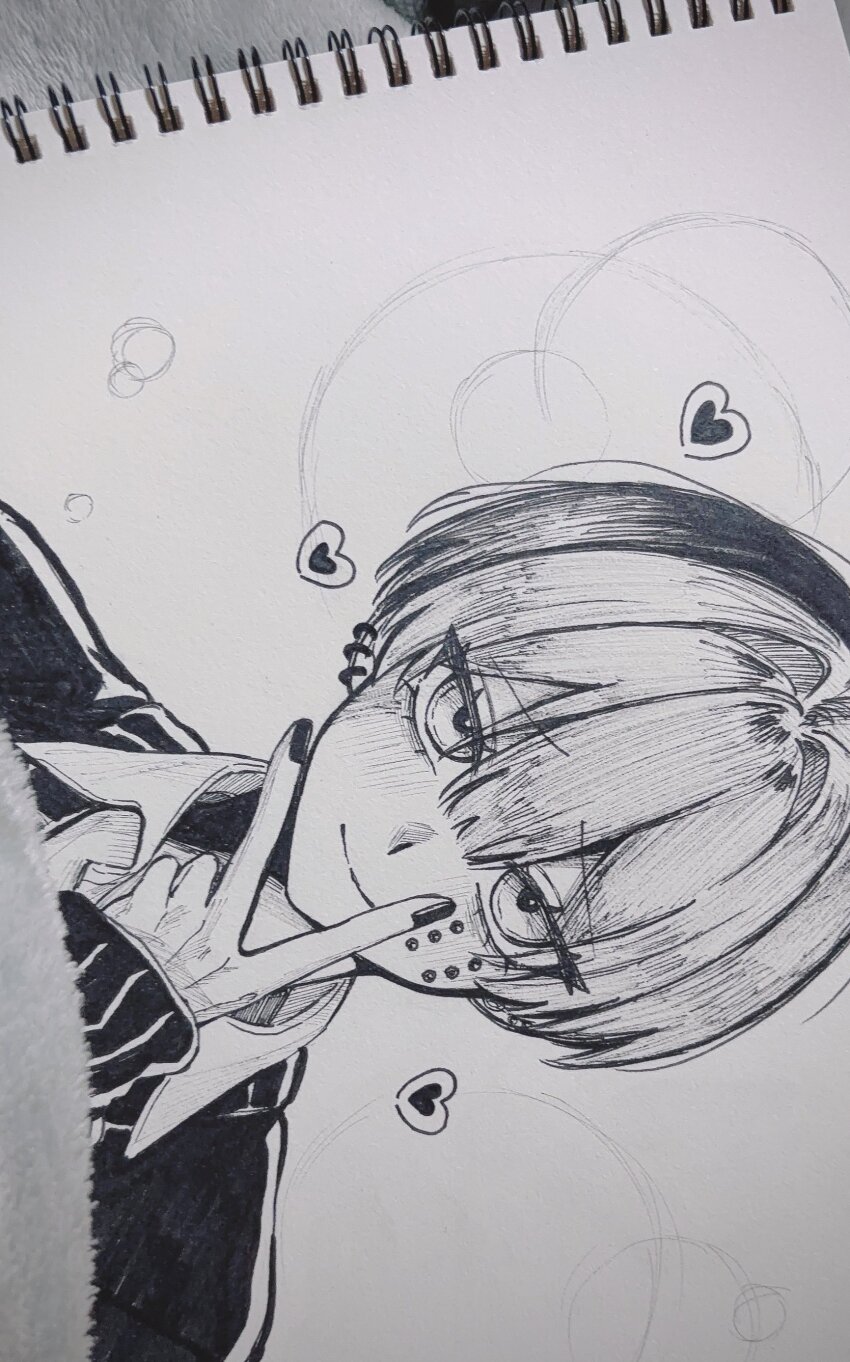 1boy, absurdres, amptakxcolors, bags_under_eyes, cheek_piercing, closed_mouth, earrings, face_piercing