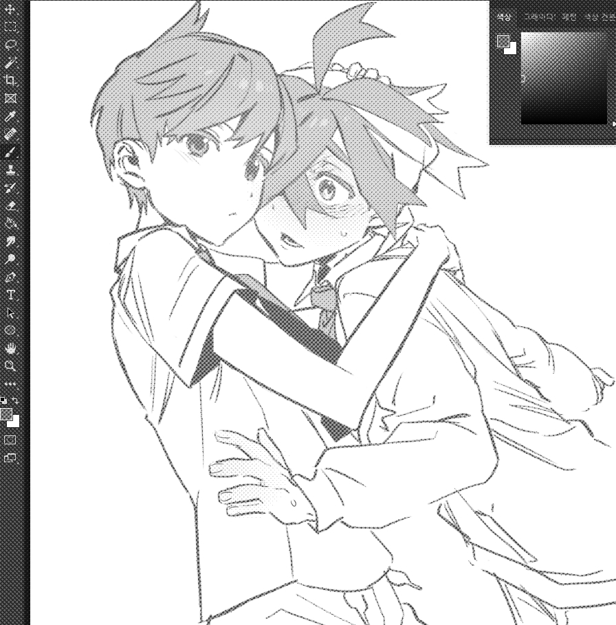 2boys, art_program_in_frame, art_program_request, blueberry_academy_school_uniform, blush, closed_mouth, colored_inner_hair, cowlick