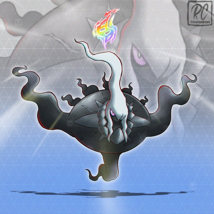 colored_sclera, commentary, darkrai, english_commentary, floating, gen_4_pokemon, ghost, highres