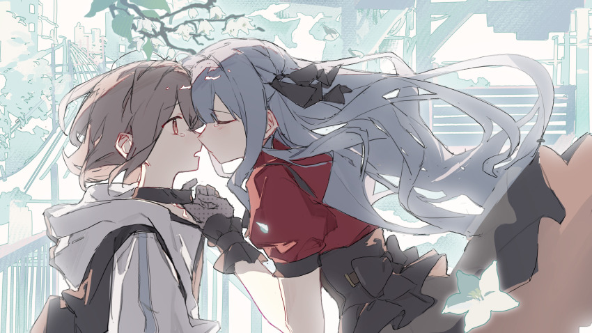 2girls, absurdres, azhi_nagi, backpack, bag, bang_dream!, bang_dream!_it's_mygo!!!!!, black_choker