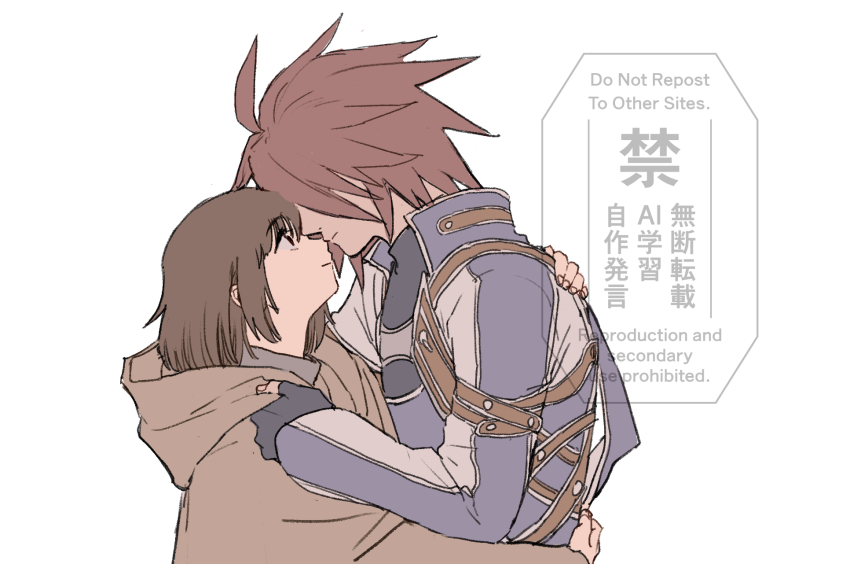 anna_irving, belt, blue_gloves, bob_cut, bodysuit, brown_cloak, brown_eyes, brown_hair