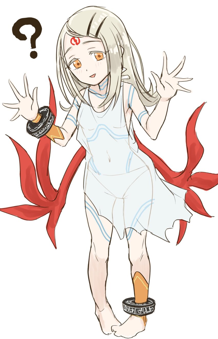 1girl, akiyama_jomu, breath_of_fire, breath_of_fire_v, cosplay, dress, facial_mark, full-body_tattoo