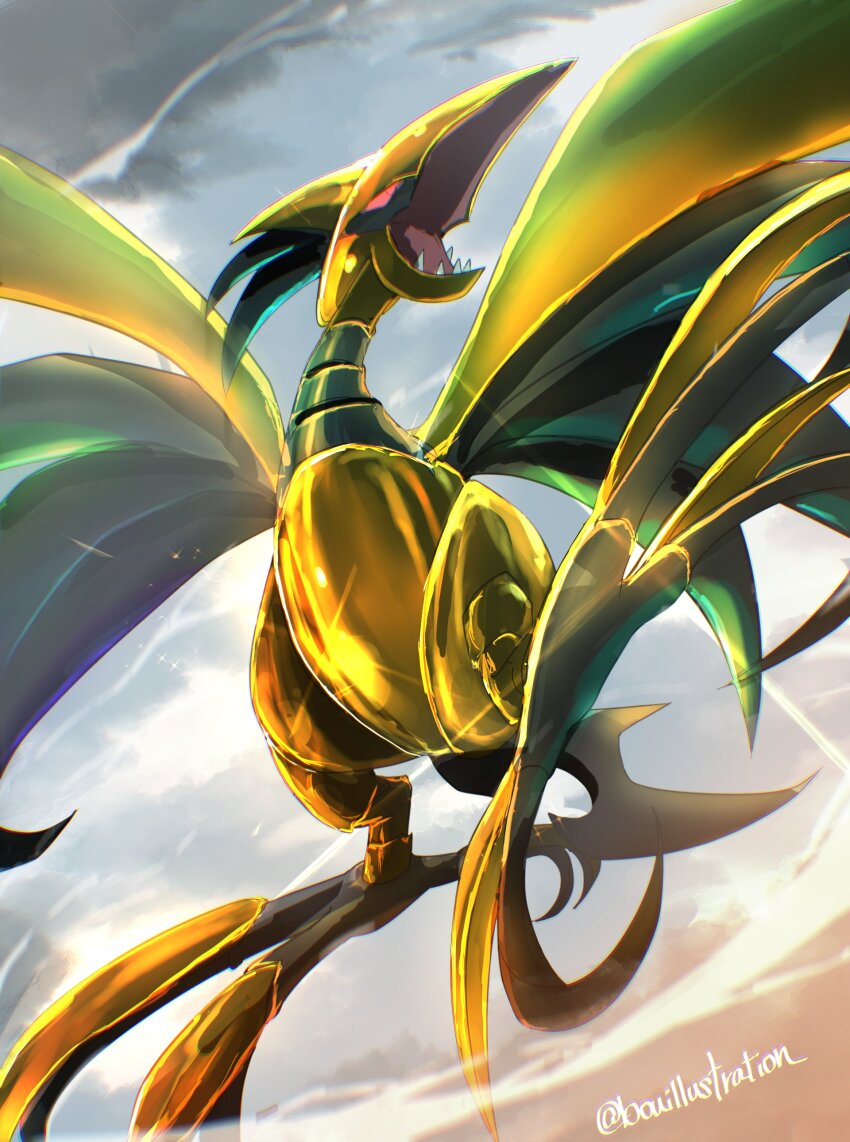 absurdres, bird, black_eyes, black_sclera, bo_(bouillustration), colored_sclera, colored_skin, commentary_request