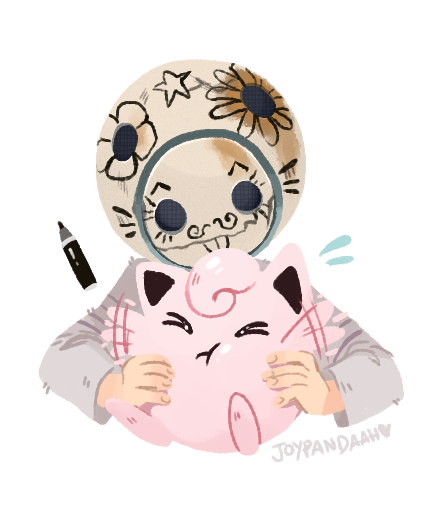 >_<, 1boy, :t, closed_eyes, closed_mouth, commentary, crossover, drawn_flower