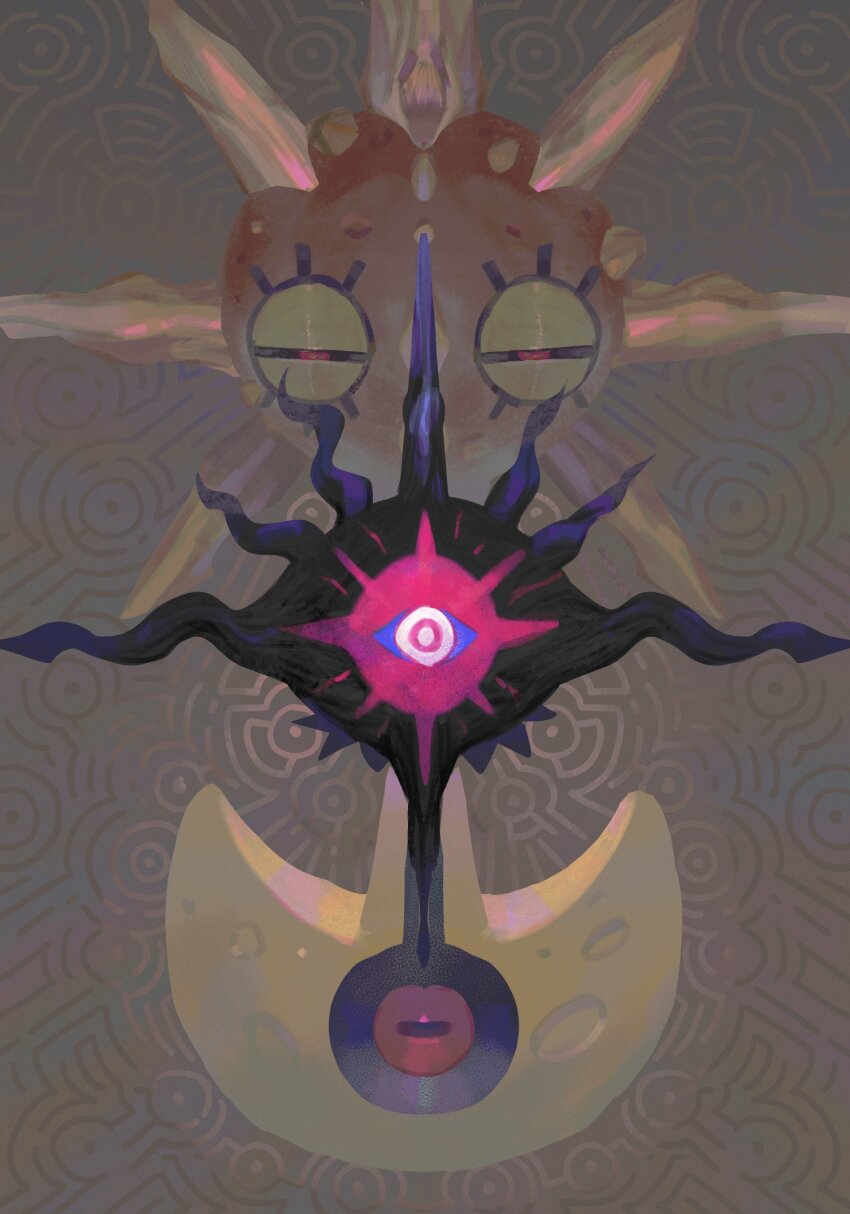 commentary_request, crescent, darkrai, floating, gen_2_pokemon, gen_3_pokemon, gen_4_pokemon, highres