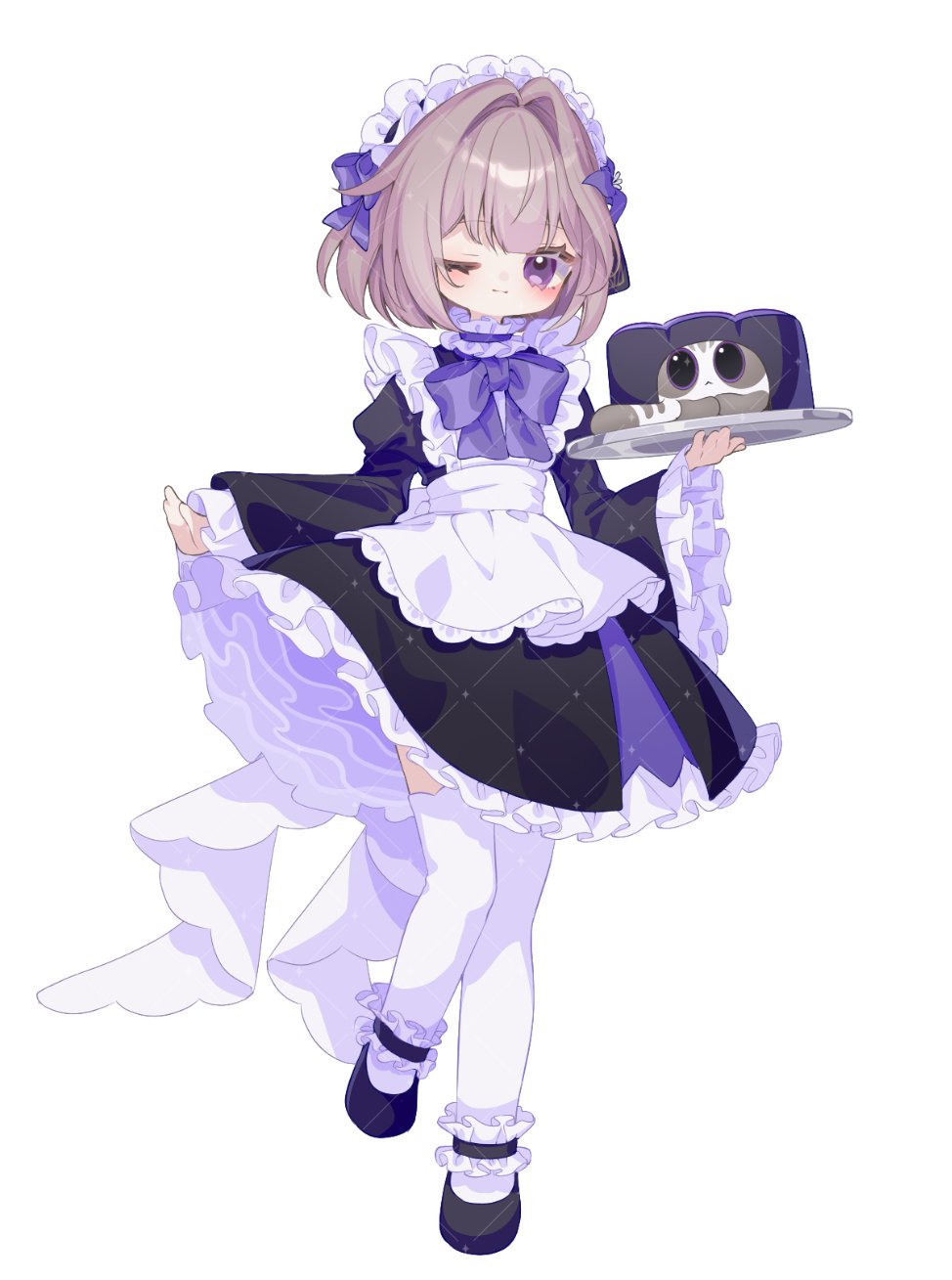 1girl, alternate_costume, black_dress, bow, bowtie, brown_hair, closed_mouth, dress