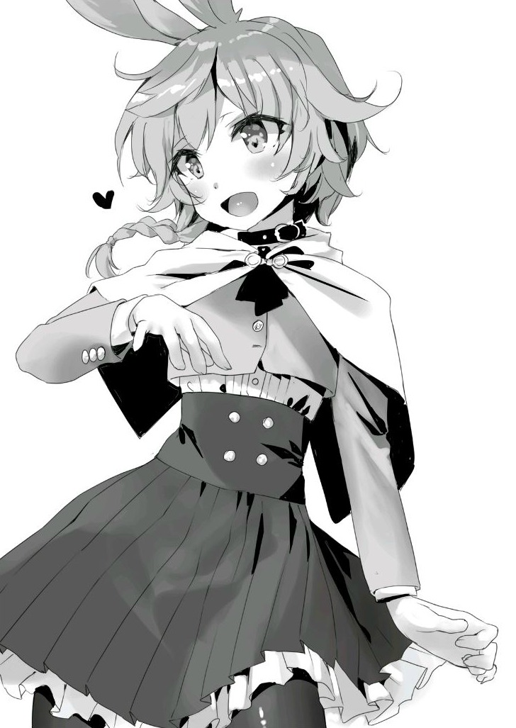 1girl, black_pantyhose, blazer, blush, braid, capelet, choker, dot_nose