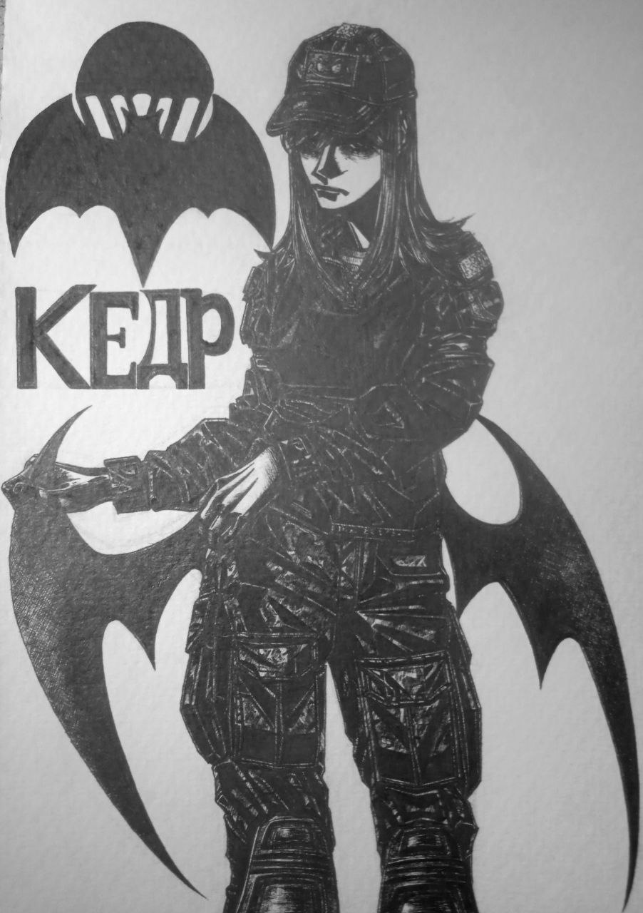 1girl, bat_wings, beret, bordfunker133, camouflage, camouflage_jacket, camouflage_pants, cargo_pants