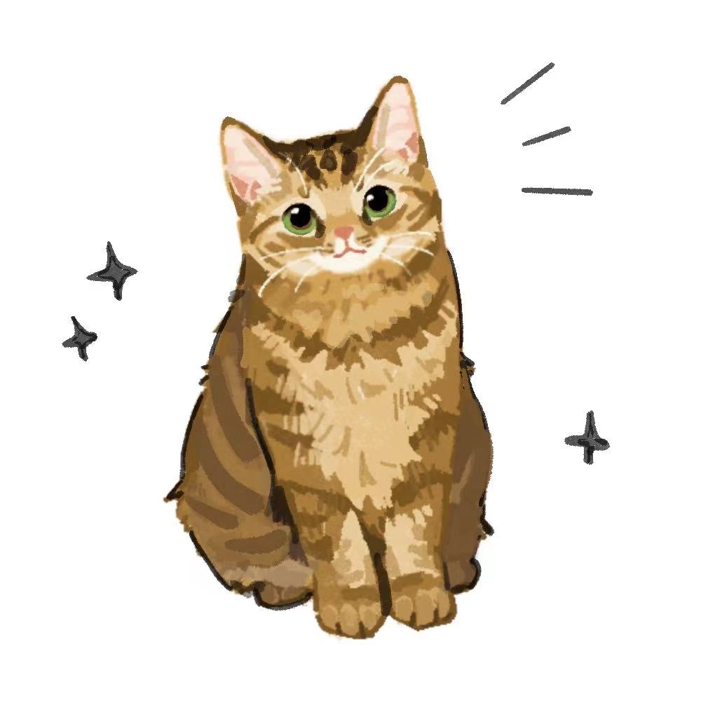 animal, animal_focus, brown_cat, cat, commission, full_body, green_eyes, looking_at_viewer