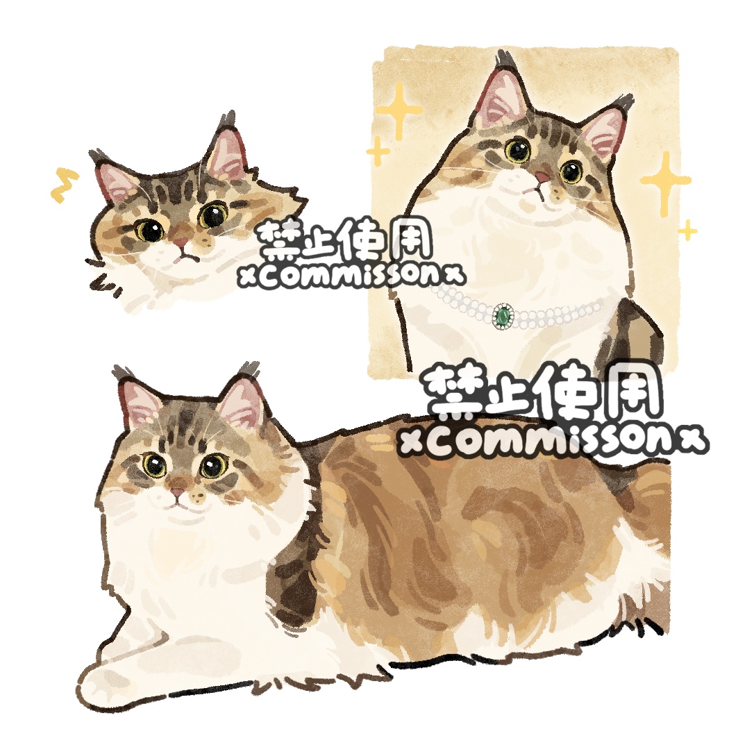 animal, animal_focus, caliby_cat, calico_(pattern), calico_cat, cat, commission, cropped_head