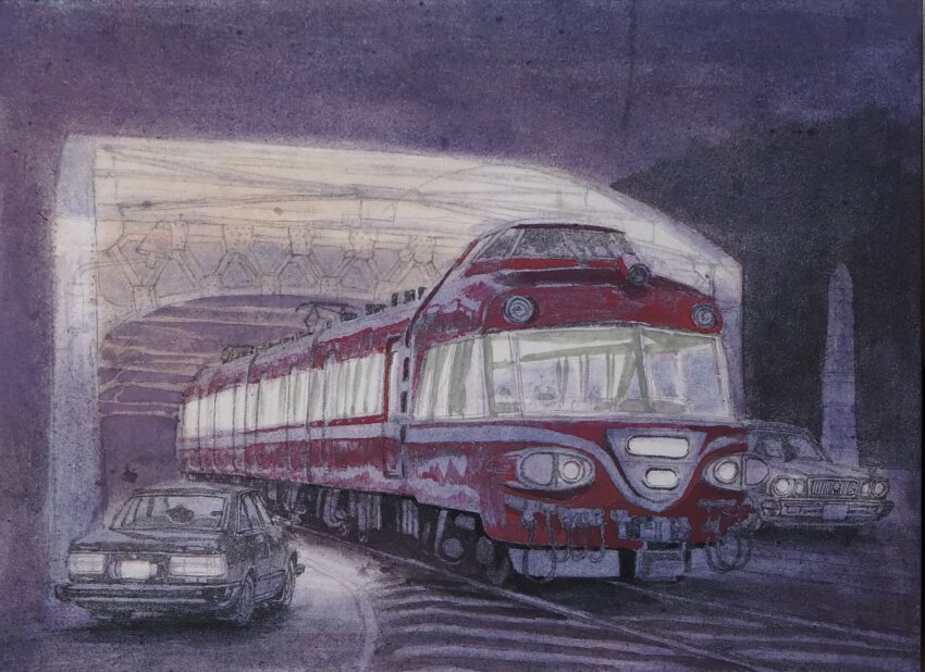 absurdres, aichi_prefecture, bridge, car, commentary_request, dark, highres, motor_vehicle