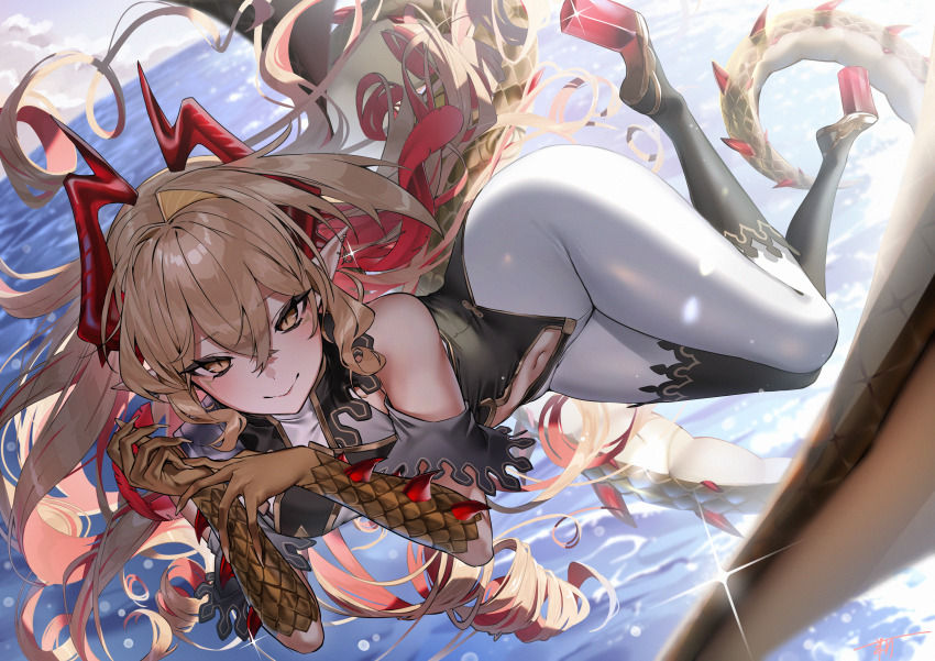 1girl, absurdres, blush, bodysuit, brown_eyes, brown_gloves, brown_hair, closed_mouth